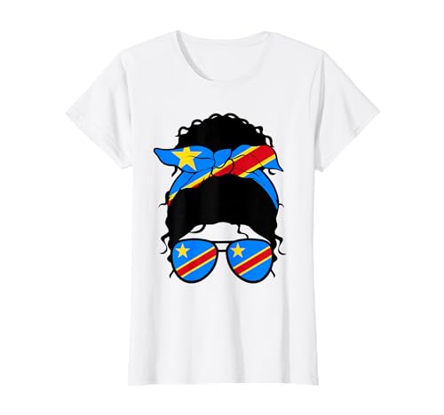 Kongolesisches Mädchen DR Kongo Flagge Stolze kongolesische Frau T-Shirt Kongolesisches Mädchen DR Kongo Flagge Stolze kongolesische Frau T-Shirt von Proud To Be A Congolese Girl Apparel Co.
