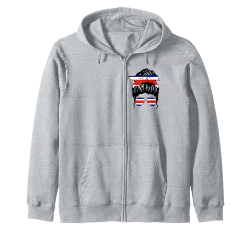 Costaricanisches Mädchen Flagge von Costa Rica Stolze costaricanische Frau Kapuzenjacke Costaricanisches Mädchen Flagge von Costa Rica Stolze costaricanische Frau Kapuzenjacke von Proud To Be A Costa Rican Girl Apparel Co.