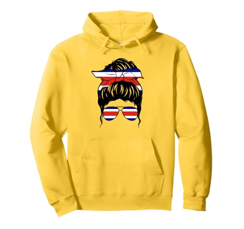 Costaricanisches Mädchen Flagge von Costa Rica Stolze costaricanische Frau Pullover Hoodie Costaricanisches Mädchen Flagge von Costa Rica Stolze costaricanische Frau Pullover Hoodie von Proud To Be A Costa Rican Girl Apparel Co.