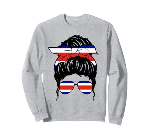 Costaricanisches Mädchen Flagge von Costa Rica Stolze costaricanische Frau Sweatshirt Costaricanisches Mädchen Flagge von Costa Rica Stolze costaricanische Frau Sweatshirt von Proud To Be A Costa Rican Girl Apparel Co.