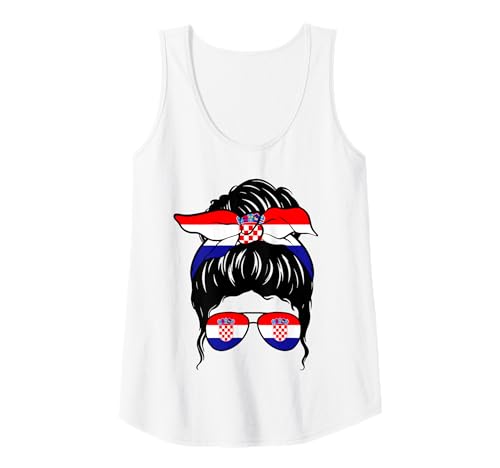 Damen Kroatisches Mädchen Kroatien Kroatische Flagge Stolze Kroatische Frau Tank Top Damen Kroatisches Mädchen Kroatien Kroatische Flagge Stolze Kroatische Frau Tank Top von Proud To Be A Croatian Girl Apparel Co.