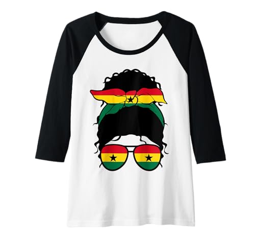Damen Ghanaisches Mädchen Ghana Ghanaische Flagge Stolze Ghanaische Frau Raglan Damen Ghanaisches Mädchen Ghana Ghanaische Flagge Stolze Ghanaische Frau Raglan von Proud To Be A Ghanaian Girl Apparel Co.