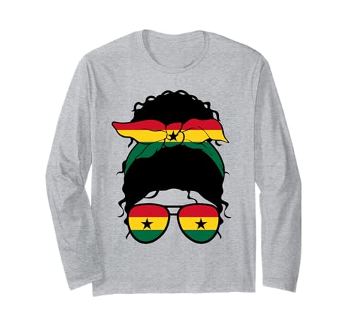 Ghanaisches Mädchen Ghana Ghanaische Flagge Stolze Ghanaische Frau Langarmshirt Ghanaisches Mädchen Ghana Ghanaische Flagge Stolze Ghanaische Frau Langarmshirt von Proud To Be A Ghanaian Girl Apparel Co.