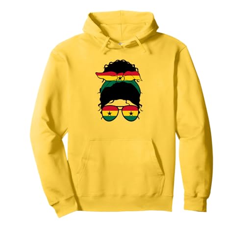 Ghanaisches Mädchen Ghana Ghanaische Flagge Stolze Ghanaische Frau Pullover Hoodie Ghanaisches Mädchen Ghana Ghanaische Flagge Stolze Ghanaische Frau Pullover Hoodie von Proud To Be A Ghanaian Girl Apparel Co.