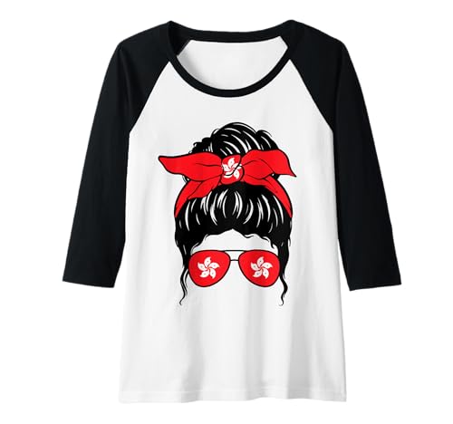 Damen Hongkonger Mädchen Hongkong-Flagge Stolze Hongkonger Frau Raglan Damen Hongkonger Mädchen Hongkong-Flagge Stolze Hongkonger Frau Raglan von Proud To Be A Hong Kong Girl Apparel Co.