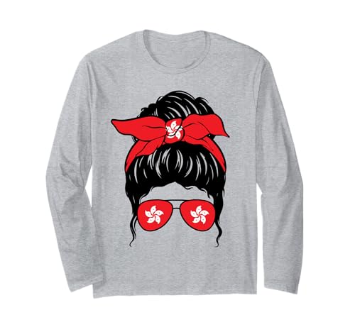 Hongkonger Mädchen Hongkong-Flagge Stolze Hongkonger Frau Langarmshirt Hongkonger Mädchen Hongkong-Flagge Stolze Hongkonger Frau Langarmshirt von Proud To Be A Hong Kong Girl Apparel Co.