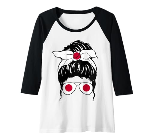 Damen Japanisches Mädchen, japanische Flagge, stolze japanische Frau Raglan Damen Japanisches Mädchen, japanische Flagge, stolze japanische Frau Raglan von Proud To Be A Japanese Girl Apparel Co.