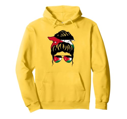 Jordanisches Mädchen, Jordanien, jordanische Flagge, stolze jordanische Frau Pullover Hoodie Jordanisches Mädchen, Jordanien, jordanische Flagge, stolze jordanische Frau Pullover Hoodie von Proud To Be A Jordanian Girl Apparel Co.
