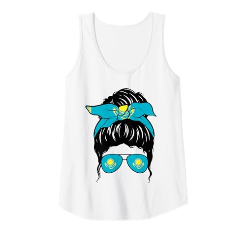 Damen Kasachisches Mädchen Kasachstan Kasachstan Kasachische Flagge Stolze kasachische Frau Tank Top von Proud To Be A Kazakh Girl Apparel Co.