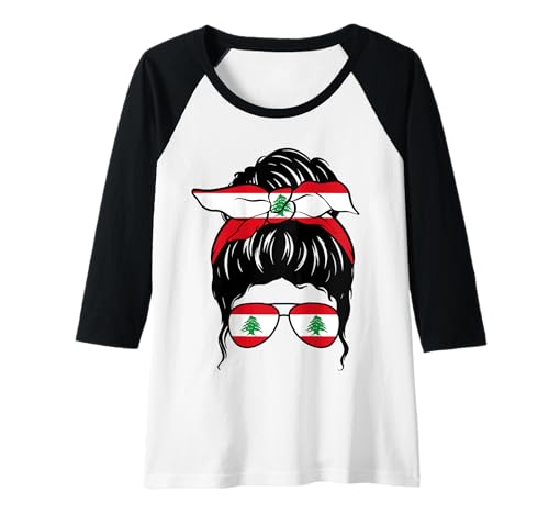 Damen Libanesisches Mädchen, libanesische Flagge, stolze libanesische Frau Raglan Damen Libanesisches Mädchen, libanesische Flagge, stolze libanesische Frau Raglan von Proud To Be A Lebanese Girl Apparel Co.