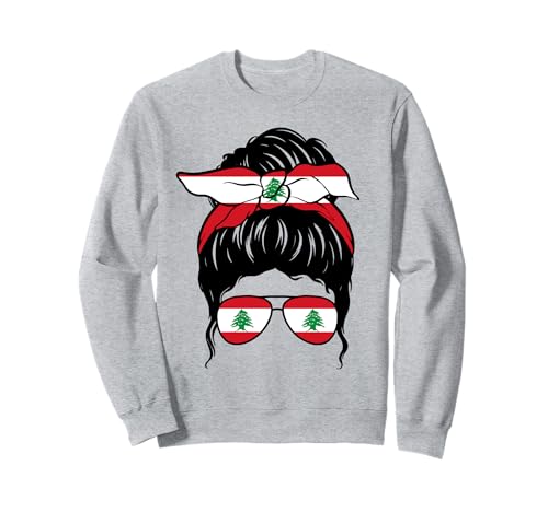 Libanesisches Mädchen, libanesische Flagge, stolze libanesische Frau Sweatshirt Libanesisches Mädchen, libanesische Flagge, stolze libanesische Frau Sweatshirt von Proud To Be A Lebanese Girl Apparel Co.