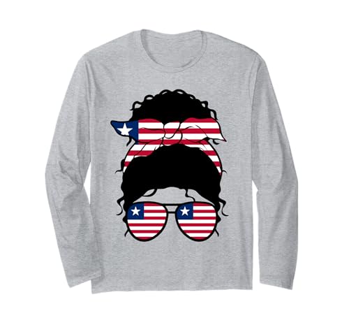Mädchen Liberia Liberian Flag Proud Liberian Woman Langarmshirt Mädchen Liberia Liberian Flag Proud Liberian Woman Langarmshirt von Proud To Be A Liberian Woman Apparel Co.