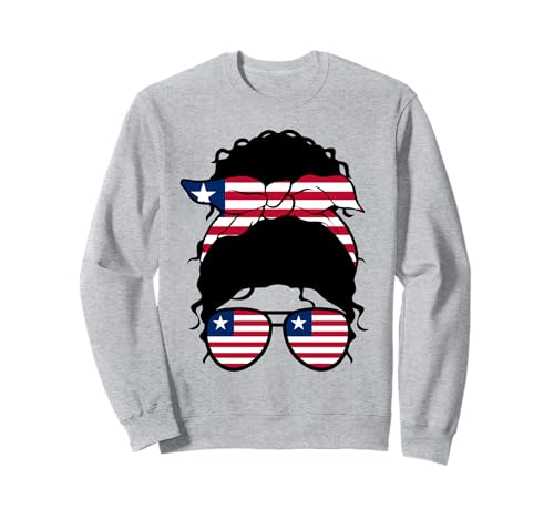Mädchen Liberia Liberian Flag Proud Liberian Woman Sweatshirt Mädchen Liberia Liberian Flag Proud Liberian Woman Sweatshirt von Proud To Be A Liberian Woman Apparel Co.