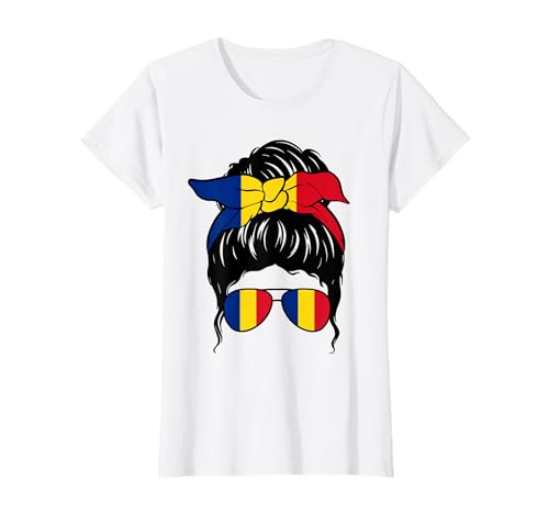 Rumänisches Mädchen Rumänien Rumänische Flagge Fata Romaneasca T-Shirt von Proud To Be A Romanian Girl Apparel Co.