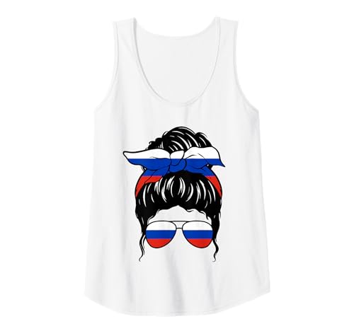 Damen Russisches Mädchen Russland Russische Flagge Stolze Russin Tank Top von Proud To Be A Russian Girl Apparel Co.