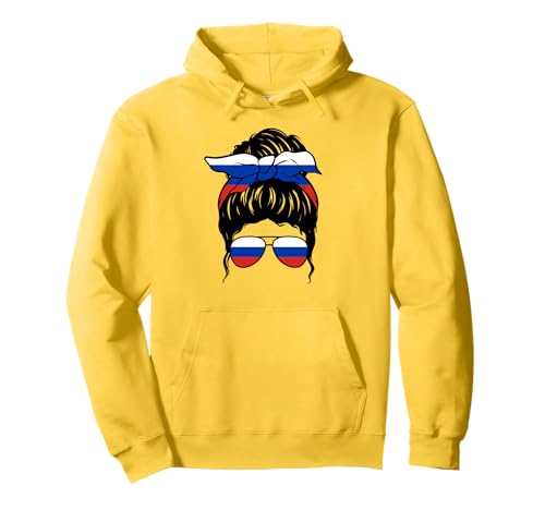 Russisches Mädchen Russland Russische Flagge Stolze Russin Pullover Hoodie von Proud To Be A Russian Girl Apparel Co.