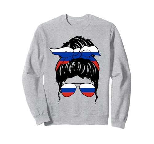 Russisches Mädchen Russland Russische Flagge Stolze Russin Sweatshirt von Proud To Be A Russian Girl Apparel Co.