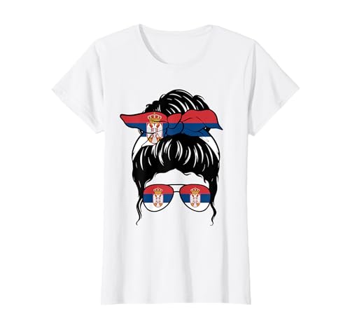 Serbisches Mädchen Serbien Serbische Flagge Stolze Serbische Frau T-Shirt von Proud To Be A Serbian Girl Apparel Co.