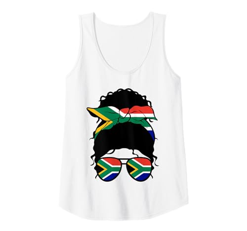 Damen Südafrikanisches Mädchen Südafrika Flagge Stolze Frau Tank Top Damen Südafrikanisches Mädchen Südafrika Flagge Stolze Frau Tank Top von Proud To Be A South African Girl Apparel Co.