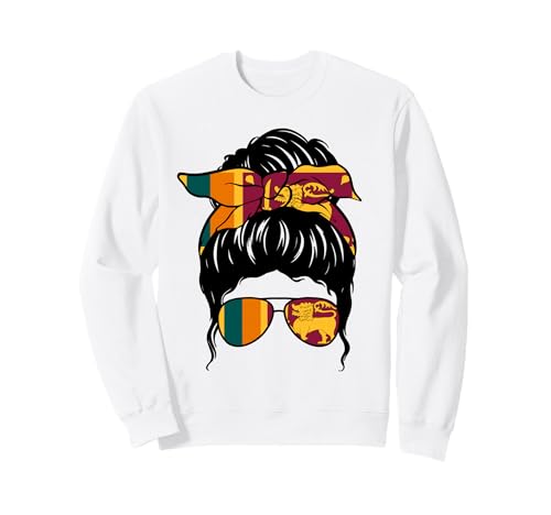 Sri Lanka Girl Sri Lanka Flag Proud Sri Lanka Woman Sweatshirt Sri Lanka Girl Sri Lanka Flag Proud Sri Lanka Woman Sweatshirt von Proud To Be A Sri Lankan Girl Apparel Co.