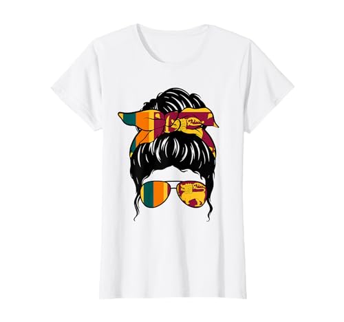 Sri Lanka Girl Sri Lanka Flag Proud Sri Lanka Woman T-Shirt Sri Lanka Girl Sri Lanka Flag Proud Sri Lanka Woman T-Shirt von Proud To Be A Sri Lankan Girl Apparel Co.