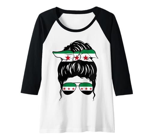 Damen Syrisches Mädchen Syrien Syrische Flagge Stolze Syrische Frau Raglan Damen Syrisches Mädchen Syrien Syrische Flagge Stolze Syrische Frau Raglan von Proud To Be A Syrian Girl Apparel Co.