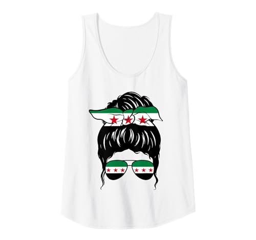 Damen Syrisches Mädchen Syrien Syrische Flagge Stolze Syrische Frau Tank Top Damen Syrisches Mädchen Syrien Syrische Flagge Stolze Syrische Frau Tank Top von Proud To Be A Syrian Girl Apparel Co.