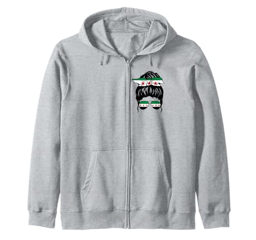 Syrisches Mädchen Syrien Syrische Flagge Stolze Syrische Frau Kapuzenjacke Syrisches Mädchen Syrien Syrische Flagge Stolze Syrische Frau Kapuzenjacke von Proud To Be A Syrian Girl Apparel Co.