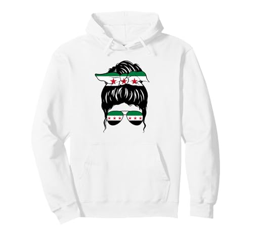 Syrisches Mädchen Syrien Syrische Flagge Stolze Syrische Frau Pullover Hoodie Syrisches Mädchen Syrien Syrische Flagge Stolze Syrische Frau Pullover Hoodie von Proud To Be A Syrian Girl Apparel Co.