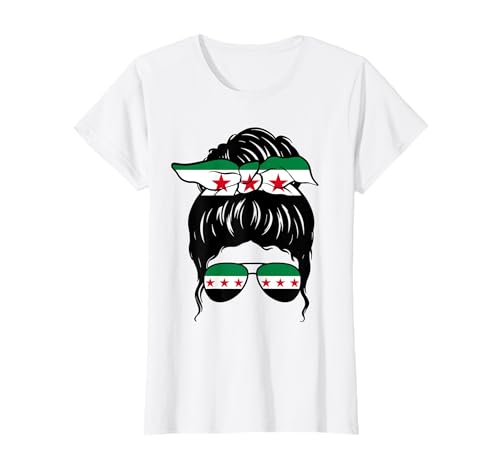 Syrisches Mädchen Syrien Syrische Flagge Stolze Syrische Frau T-Shirt Syrisches Mädchen Syrien Syrische Flagge Stolze Syrische Frau T-Shirt von Proud To Be A Syrian Girl Apparel Co.