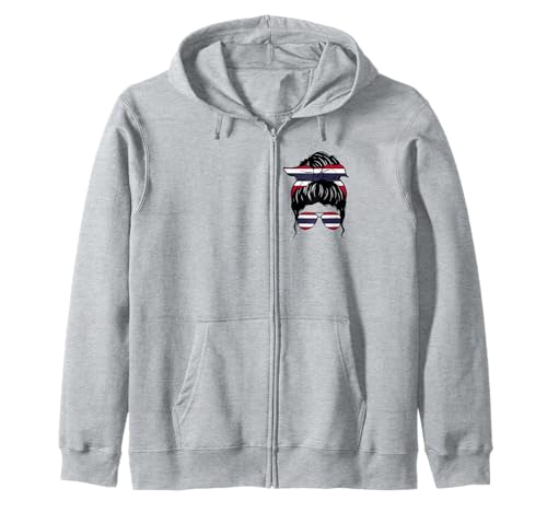 Thailändisches Mädchen Thailand Thailändische Flagge Stolze Thailänderin Kapuzenjacke von Proud To Be A Thai Girl Apparel Co.