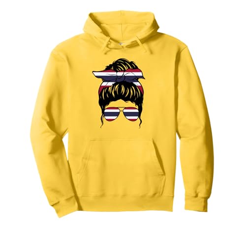 Thailändisches Mädchen Thailand Thailändische Flagge Stolze Thailänderin Pullover Hoodie von Proud To Be A Thai Girl Apparel Co.