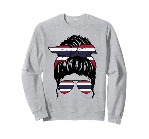 Thailändisches Mädchen Thailand Thailändische Flagge Stolze Thailänderin Sweatshirt von Proud To Be A Thai Girl Apparel Co.