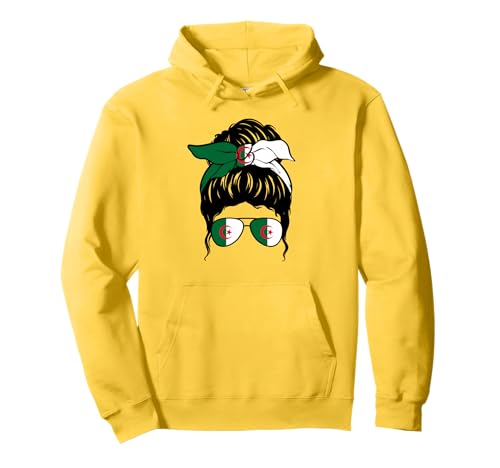 Algerisches Mädchen Algerien Algerische Flagge Stolze algerische Frau Pullover Hoodie von Proud To Be An Algerian Girl Apparel Co.