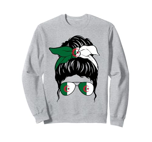 Algerisches Mädchen Algerien Algerische Flagge Stolze algerische Frau Sweatshirt von Proud To Be An Algerian Girl Apparel Co.
