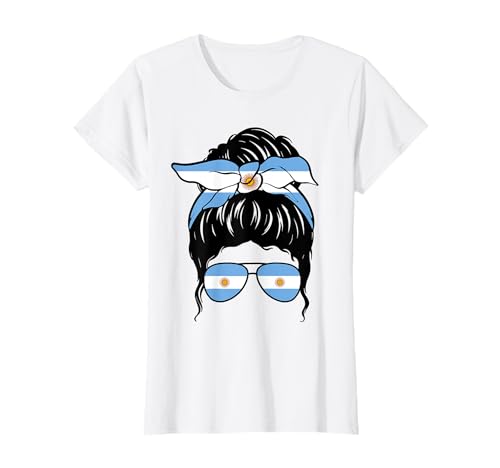 Argentinisches Mädchen Argentinien Flagge Stolze argentinische Frau T-Shirt von Proud To Be An Argentinian Girl Apparel Co.