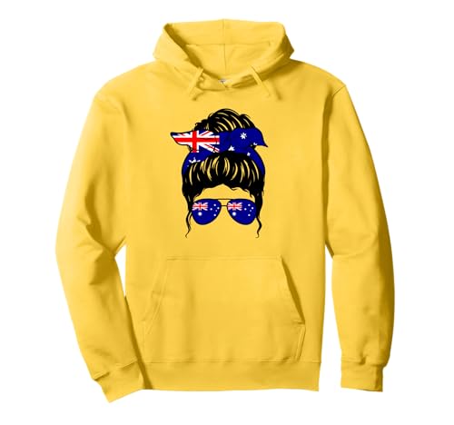 Australisches Mädchen, Flagge Australiens, Stolze Australierin Pullover Hoodie von Proud To Be An Australian Girl Apparel Co.