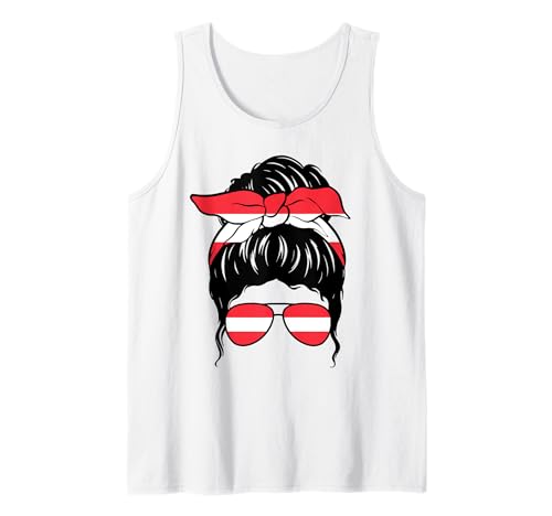 Österreichisches Mädchen Österreich Österreich Flagge Tank Top von Proud To Be An Austrian Girl Apparel Co.