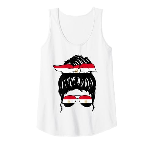 Damen Ägyptisches Mädchen Ägypten Ägyptische Flagge Stol Tank Top von Proud To Be An Egyptian Girl Apparel Co.