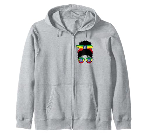 Äthiopisches Mädchen Äthiopien äthiopische Flagge Stolze äthiopische Frau Kapuzenjacke von Proud To Be An Ethiopian Girl Apparel Co.