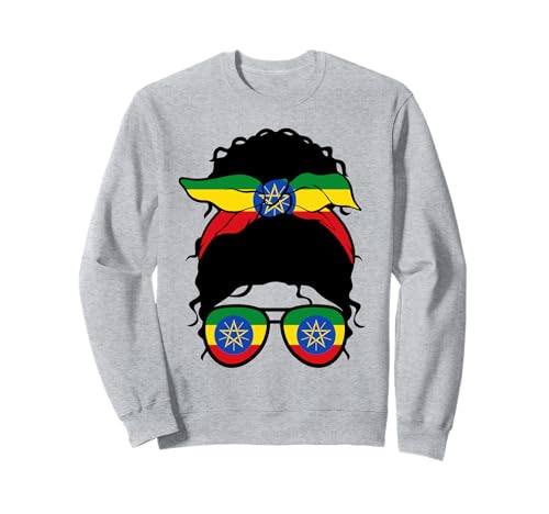 Äthiopisches Mädchen Äthiopien äthiopische Flagge Stolze äthiopische Frau Sweatshirt von Proud To Be An Ethiopian Girl Apparel Co.