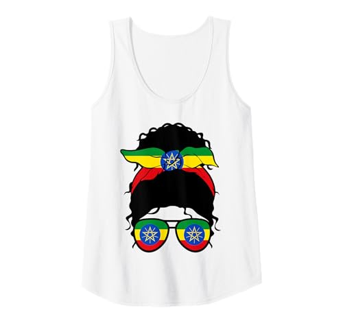 Damen Äthiopisches Mädchen Äthiopien äthiopische Flagge Stolze äthiopische Frau Tank Top von Proud To Be An Ethiopian Girl Apparel Co.