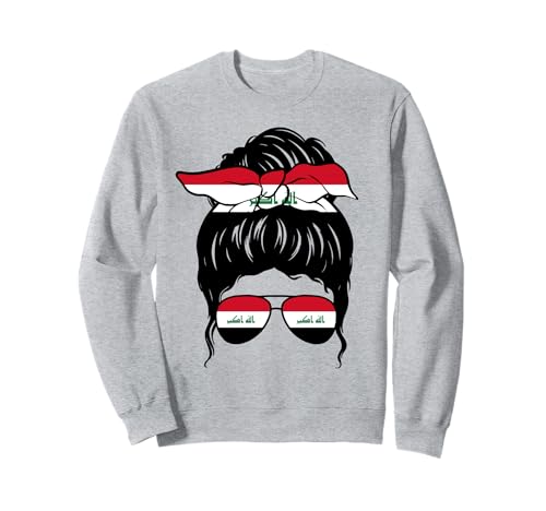 Irakisches Mädchen Irak Irakische Flagge Stolze Irakische Frau Sweatshirt von Proud To Be An Iraqi Girl Apparel Co.