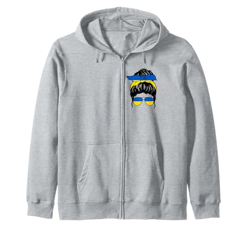 Ukrainisches Mädchen Ukraine Ukrainische Flagge Stolze Ukrainische Frau Kapuzenjacke von Proud To Be An Ukrainian Girl Apparel Co.