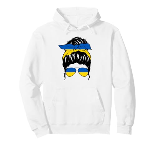 Ukrainisches Mädchen Ukraine Ukrainische Flagge Stolze Ukrainische Frau Pullover Hoodie von Proud To Be An Ukrainian Girl Apparel Co.