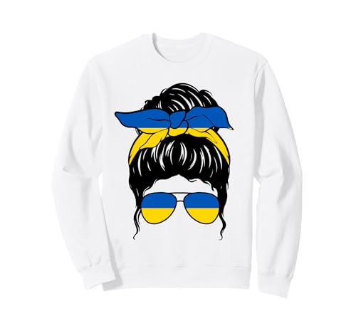 Ukrainisches Mädchen Ukraine Ukrainische Flagge Stolze Ukrainische Frau Sweatshirt von Proud To Be An Ukrainian Girl Apparel Co.