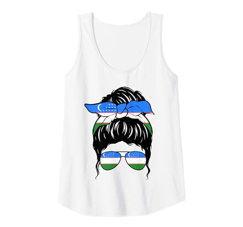 Damen Usbekisches Mädchen Usbekische Flagge Usbekische Flagge Stolze Usbekische Frau Tank Top Damen Usbekisches Mädchen Usbekische Flagge Usbekische Flagge Stolze Usbekische Frau Tank Top von Proud To Be An Uzbek Girl Apparel Co.