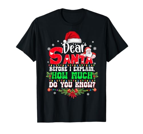 2025 Lustige Weihnachten Shirts Kinder Erwachsene Santa I Can Explain T-Shirt von Proud Vintage 60's 70's 80's 90's Retro Gifts
