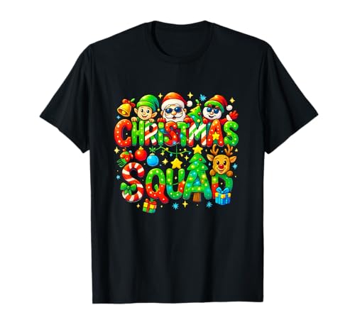 Christmas Squad Lustiger Weihnachtsbaum, passender Pyjama für Jungen T-Shirt von Proud Vintage 60's 70's 80's 90's Retro Gifts
