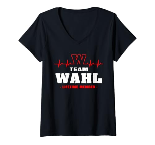 Damen Team Wahl Lebenslanges Mitglied Proud Family Surname Wahl T-Shirt mit V-Ausschnitt von Proud Wahl family